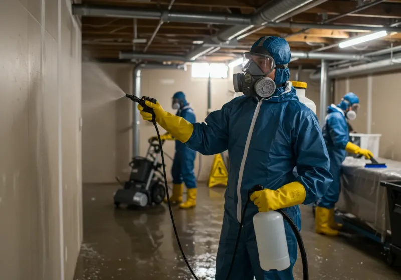 Basement Sanitization and Antimicrobial Treatment process in Hayesville, OR